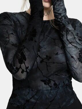 Disturbia Wytchelm Long Sleeve Mesh top